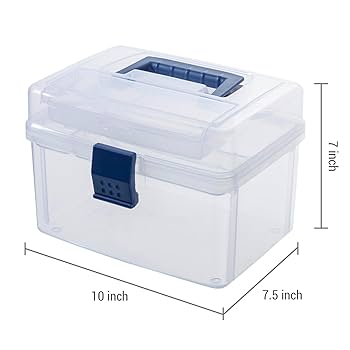 Amazon.com: MyGift 10 Inch First Aid Clear Bin with